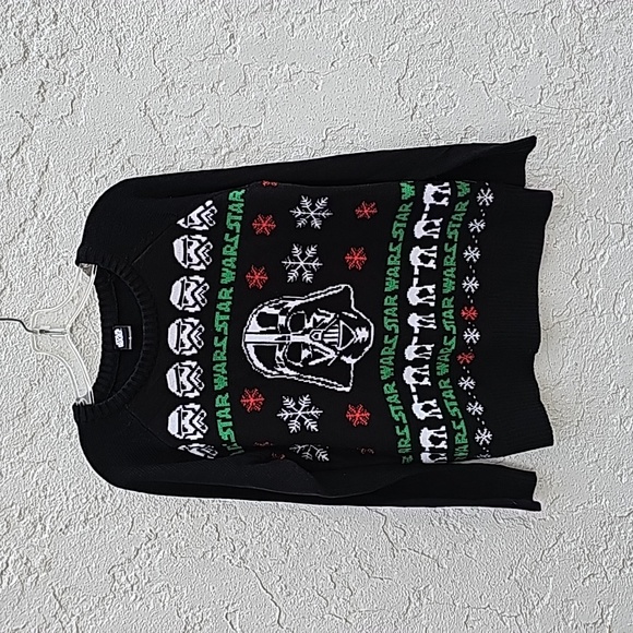Star Wars Darth Vader Black Ugly Christmas Sweater Size Large - Picture 5 of 8